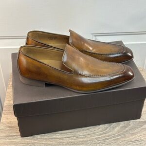 Di Bianco Men's Italian handmade Loafers Revers Sombrero Men's Loafer sz 9.5‎